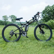 26 inch Electric Bicycle 36V 10.8ah Lithium Battery Electric Mountain Bike 350W Motor Foldable EBike powerful Electric Bike