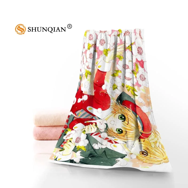

Custom card captor sakura Towels Microfiber Fabric Popular Face Towel/Bath Towel Size 35x75cm, 70x140cm Print your picture