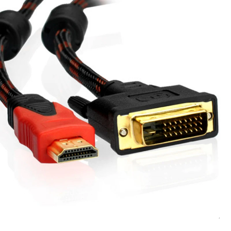 Новые поступления Кабель адаптер HDMI DVI кабель преобразователь hdmi штекер гнездо 24