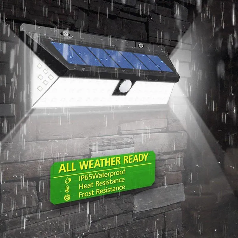 

Solar Lamps Modern 118 LED Smart PIR Motion Sensor Solar Light 120 Degree High Brightness Waterproof Solar Wall Lamp