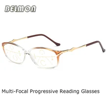 Belmon, многофокальные прогрессивные очки для чтения, женские очки для дальнозоркости, диоптрий, женские очки+ 1,0+ 1,5+ 2,0+ 2,5+ 3,0 RS795