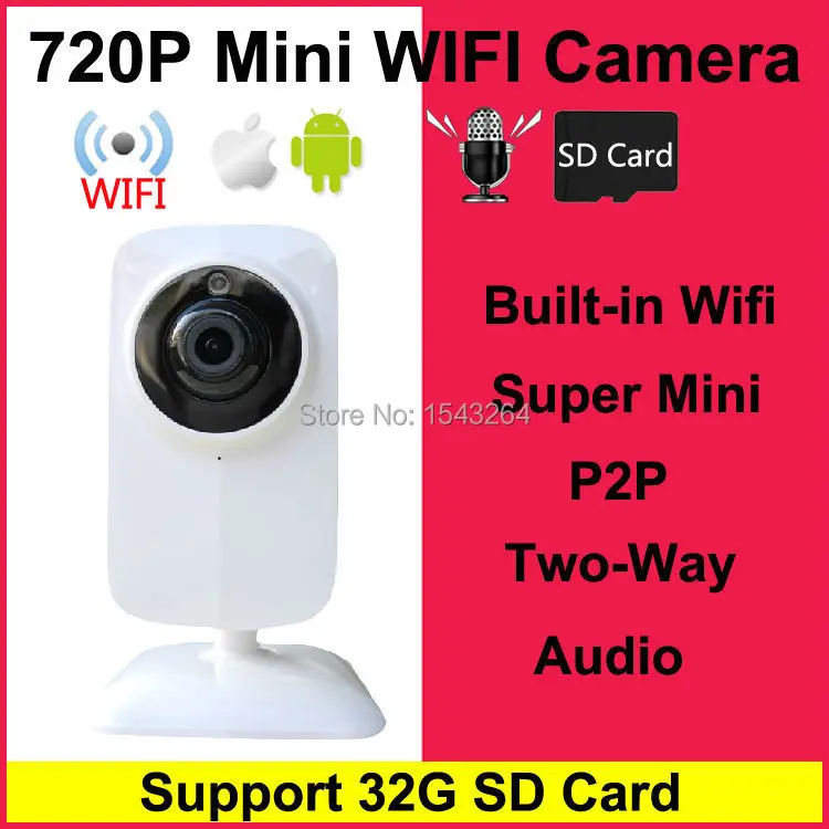 

HD Mini Wifi IP Camera Wireless 720P TF SD Card P2P Baby Monitor Network CCTV Security Camera Home Protection Mobile Remote Cam