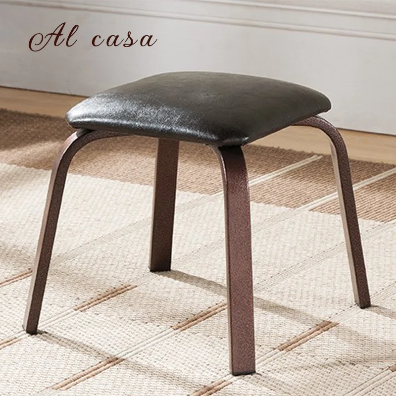 Newest  free shipping Alcasa dining stool children bathroom chair wrought iron furniture ottoman footstool study tool