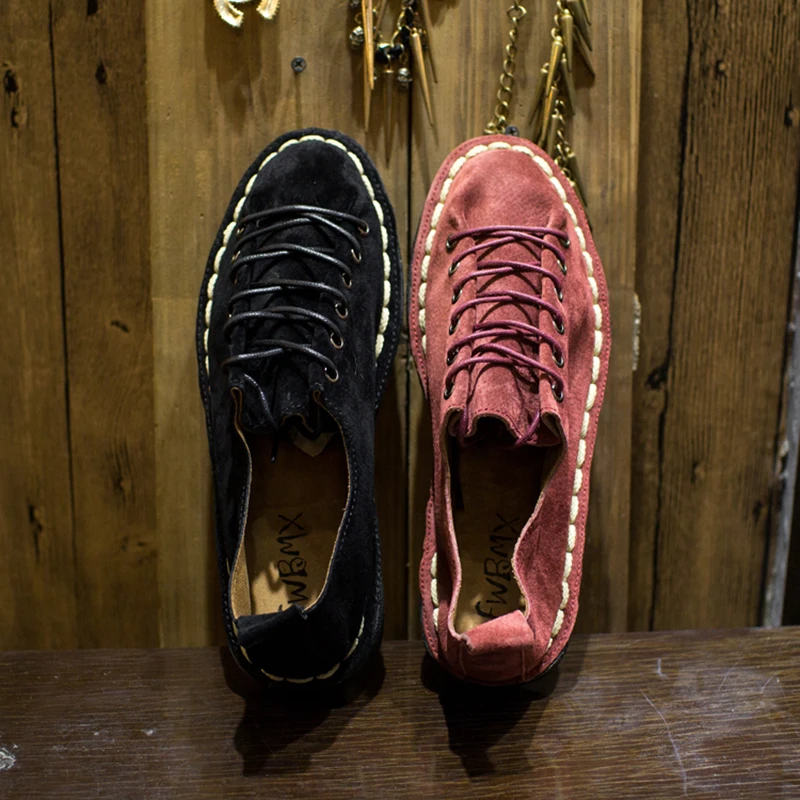 

Men suede new spring autumn fashion men's shoes male sewing breathable comfortable casual lazy shoes men slip on vintage flats