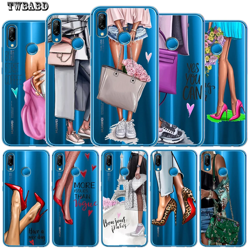 

Fashion Girl Woman Man For Cover Huawei P30 Lite Case for Huawei P30 Pro P20 Lite P8Lite P9Lite 2017 P Smart Capa Soft Etui