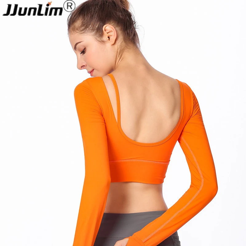 

Women Fitness Shirts Sport Top Padded Yoga Bra Workout Gym Top t-Shirts Backless Sport Tank Top Women Jersey Shirts Running Top