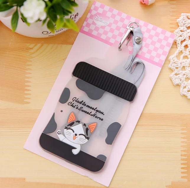 

Kawaii NEW Chi's CAT MILK Bottle Shape 12*7.2CM Silicone BUS & ID Card Holder Case Pouch BAG Holder Case Cover