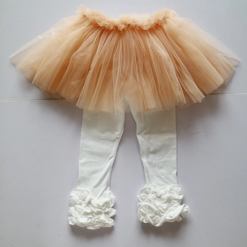 delux girls tutu children clothing sets,tulle tutus with white ruffle