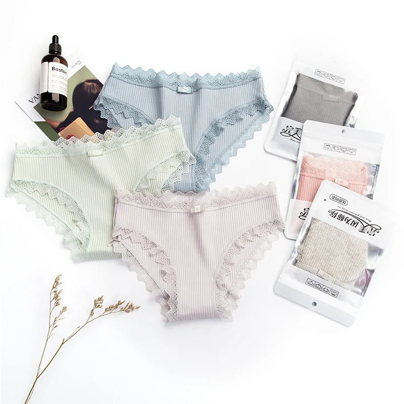 

free shiping Sexy Cotton Women's Panties Lovely Girls kawaii lace panties seamless panties women briefs for women shorts panties
