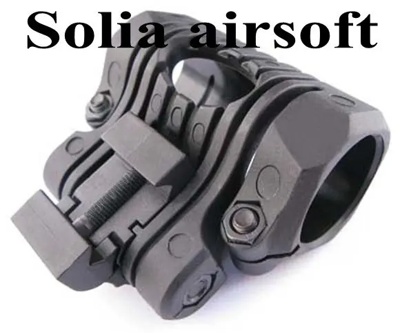 

Tactical 5 Position 1"/25mm QD Flashlight and Laser Torch Scope Red Sight Mount Black