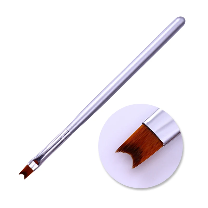 Набор кистей для ногтей с французским наконечником, акриловая ручка для рисования УФ-гелем, черная ручка для дизайна ногтей, инструмент для маникюра и дизайна ногтей - Цвет: Pattern 4
