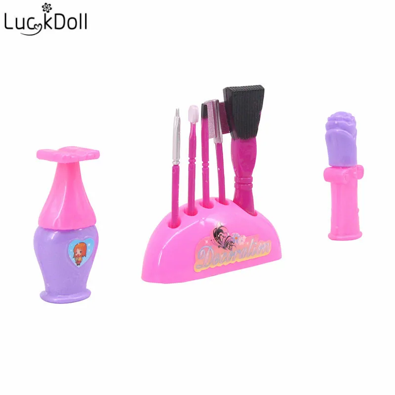 Luckdoll новые аксессуары для куклы парикмахерские инструменты для создания объема косметика и другие подходящие для 18-дюймовые американская кукла игрушка, подарок на праздник