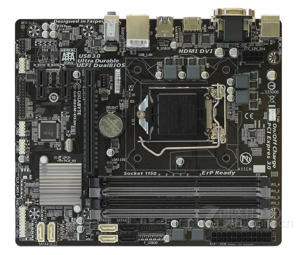 

For Gigabyte GA-B85M-DS3H Original Used Motherboard B85M-DS3H B85 Socket LGA 1150 DDR3 USB3.0 SATA3.0