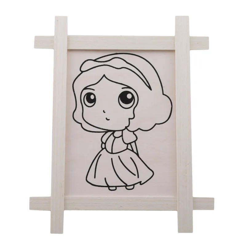 style 1 Деревянная доска для рисования Sketchpad DIY граффити ручной работы раннего обучения игрушки Монтессори Математические Игрушки - Цвет: style 1