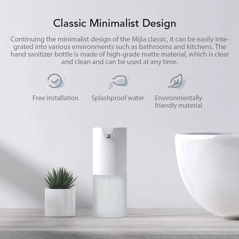 Xiaomi Mijia автоматический диспенсер для индукционной пены, ручная мойка, автоматическое мыло 0,25 s, инфракрасный датчик для умного дома