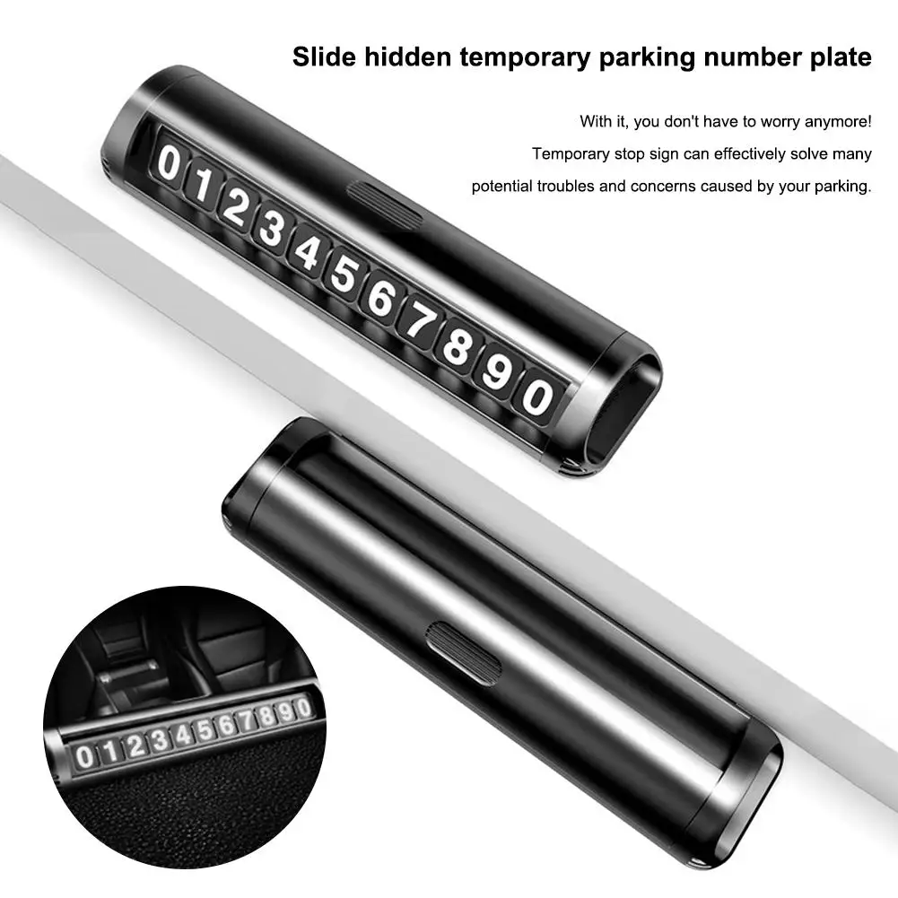 

Hidden Car Temporary Stop Sign Car Decoration Parking Assistance Phone Number Card for Car Stop Parking Sign Notice Number