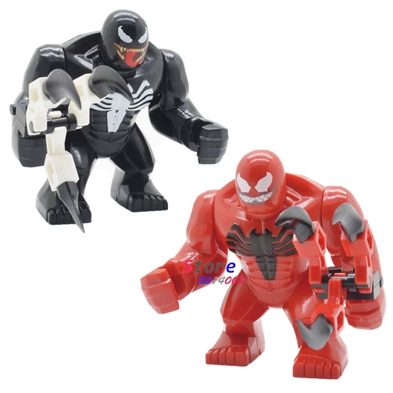 

Single Big Size Marvel Avengers Venom Carnage Iron Man Whiplash Infinity War Hulk 4 Endgame Thanos Building Blocks Toys