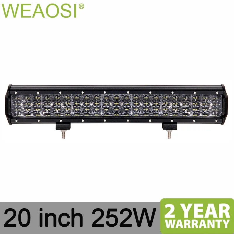 20inch 252w combo led light bar For Offroad 4x4 trucks tractor car Work Light for Jeep Car 4WD Truck SUV ATV | Автомобили и