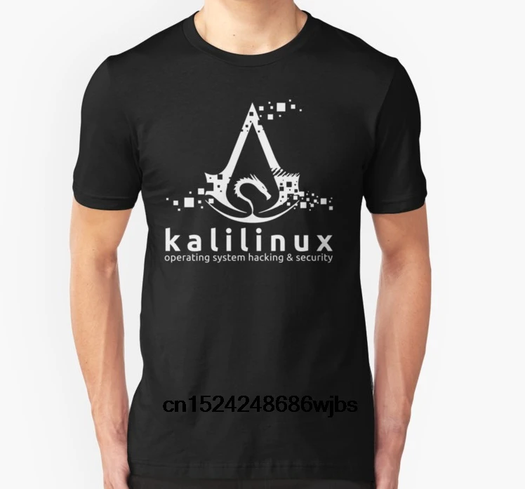 

Fashion Cool Men T shirt Women Funny tshirt Kali Linux Operating System Hacking and Security Customized Printed T-Shirt