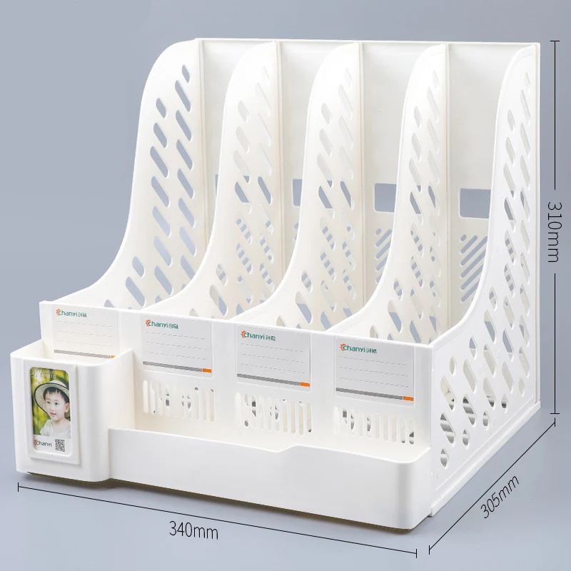 Rack de Moda Fresco e Artigos de Papelaria do Desktop do Escritório Caixa de Recebimento com Caneta Titular da Pasta Caixa de Recebimento Arquivo Cesta Pequeno Cor