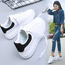  New Designer Shoes Woman Wedges Platform Sneakers Lace-Up Breathable Tenis Feminino Casual Chunky Sneakers Ladies Zapatos Mujer 