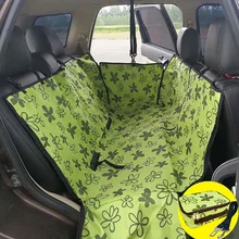 Автомобильный чехол для сиденья для домашних животных, чехол для собак на заднее сиденье, водонепроницаемый коврик для домашних животных, гамак, подушка для переноски, ткань Оксфорд, рисунок лапы