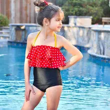 Lovely Swimwear Toddler Baby Girl Dots Bikini Children Kids Girls Bikini Beach Straps Swimsuit Tops+Shorts Swimwear Set A1