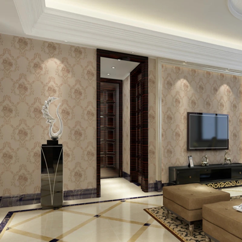  Europe Wallpaper Luxury Damask Stereoscopic Relief Damascus For Walls Bedroom Living Room Wall Pape - 32902336596