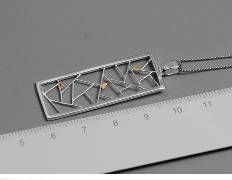 Lotus Fun реальные стерлингового серебра 925 ювелирные изделия ручной работы Восточный элемент декора окна Бумага-cut Дизайн кулон без Цепочки и ожерелья