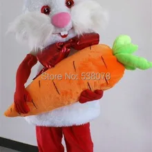 Новые Дизайн Пасхальный кролик Маскоты костюм с carrot Adult Размеры персонажа из мультфильма праздничный костюм фантазии dresssw1215