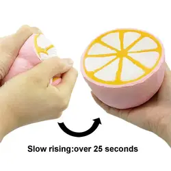 Squishies Jumo Half Lemon Suoer медленный рост Ароматические Подвески стресс игрушка подарок 3,25