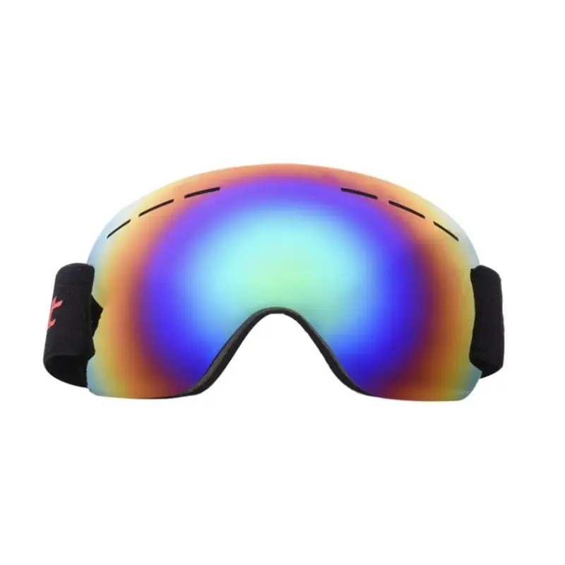 Frameless Snowboard viento Anti niebla protección UV ajustable elástico gafas invierno deportes al aire libre gafas