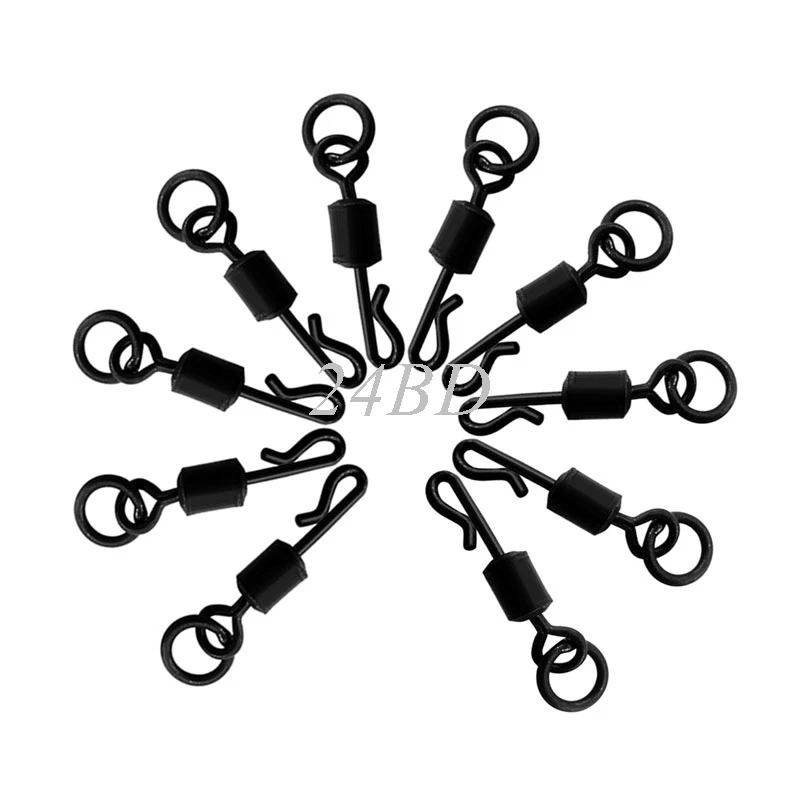 

Q-Shaped Quick Change Swivels For Carp Fishing Terminal Tackle 20PCS/SET S28