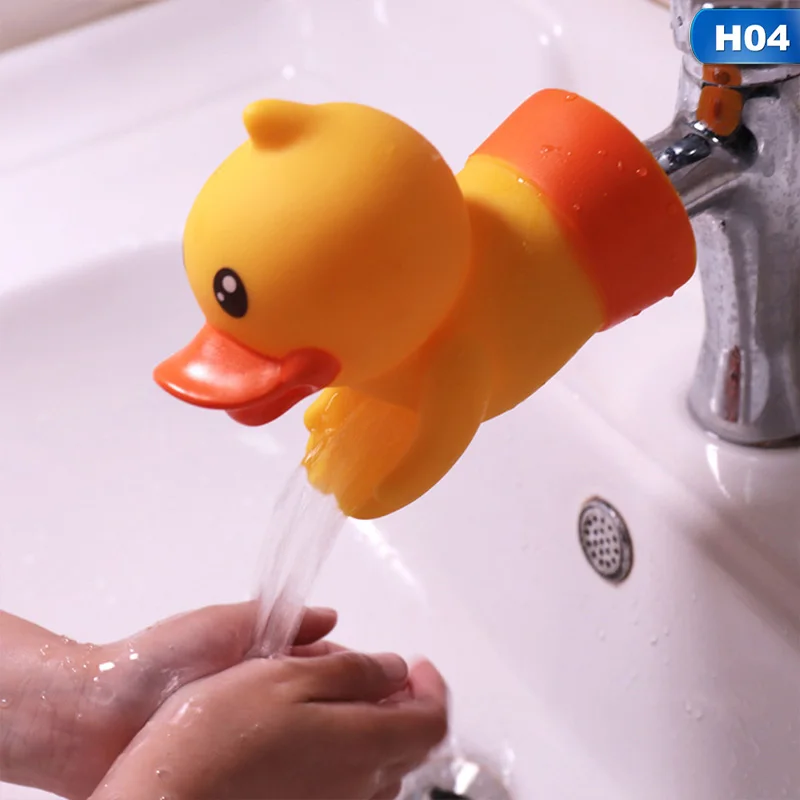 Милый кран удлинитель водосберегающая мультяшная насадка на кран удлинитель инструмент помогает детям мыть руки ванная комната кухонный инструмент - Цвет: H04