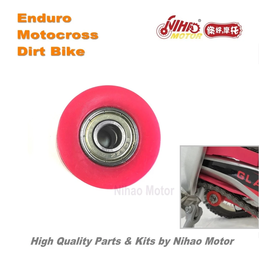 

27 Motocross Parts Universal Chain roll wheel 8mm 10mm Enduro Kit Dirt bike spare cross Nihao Motor for Husqvarna Wel Bosuer