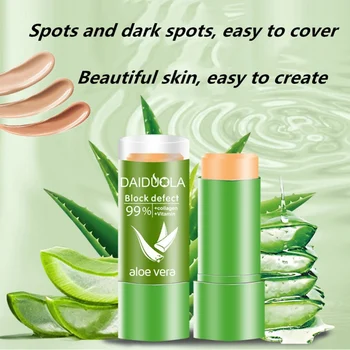 

3 Style Aloe Vera 99% Repairing Concealer Pen Brightening Pen Collagen Repairing Covering Dark Spotted Acne Print
