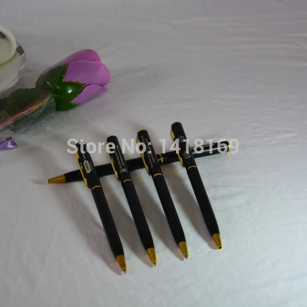 Цена оптовой продажи международный стандарт продолжая Серебряная ручка черно-синие чернила блеск Лазерная гравировка логотипа ручки
