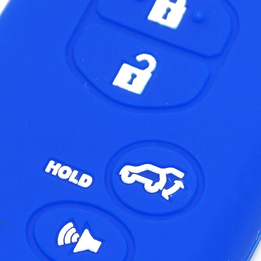 Моющийся силиконовый 4 кнопки чехол для дистанционного ключа от машины Обложка для Toyota Highlander 2007 2008 2009 2010 2011 2012 2013 Avalon Camry