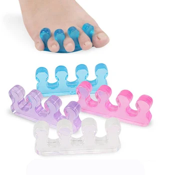 

Silicone Soft Form Toe Separator / Finger Spacer For Manicure Pedicure Nail Tool Flexible Soft Silica Color Foot evaginat