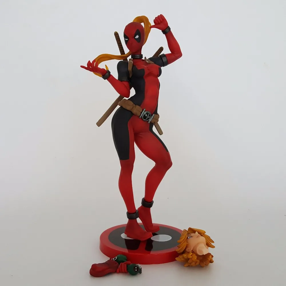 Deadpool Action Figures Lady Deadpool Merc With A Mouth Anime New Mutants PVC Figure WomenDeadpool Model Toy Best Gift