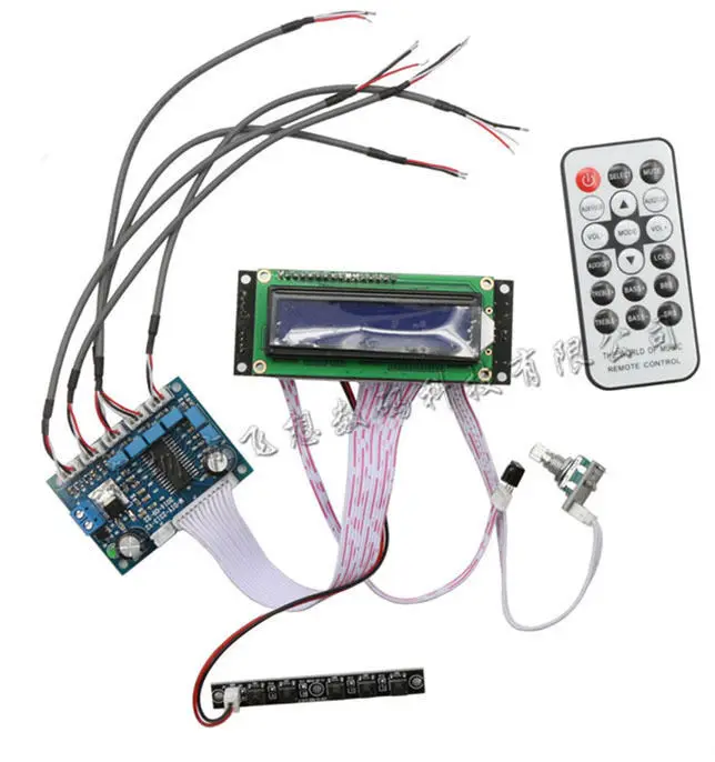 

PT2313 Digital preamp board Volume Board + Remote control controller DC 9V-24V 12V