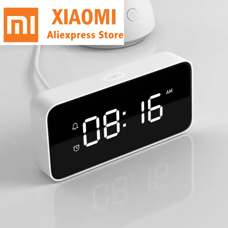 Xiao mi Xiaoai умный голос широковещательный сигнал тревоги часы ABS настольные Dersktop