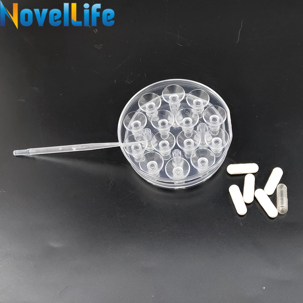 

14 Holes Manual Capsule Filling Board Machine Size 3 4 DIY Pharmaceutical Herbal Powder Pill Drugs Capsules Maker Filler Tool