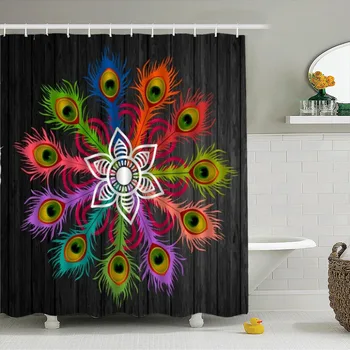 

Peafowl Waterproof Women Bathroom Products Shower Curtains showers curtain Polyester Household Merchandises betty boop M30G