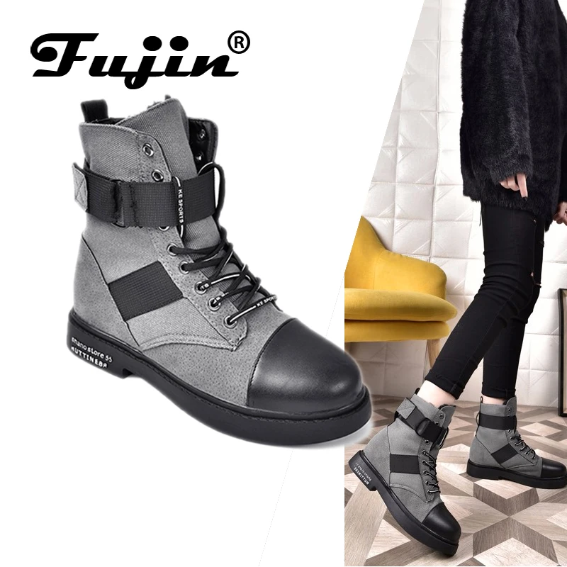 

FUJIN Brand Women Ankle Boots Autumn Winter Keep Warm Women Shoes Plush Fur Inside Fashion Comfortable for Women Shoes