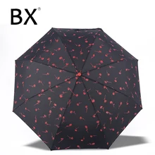 Bachon umbrella female automatic Sunny and Rainy Umbrella Three-folding super light portable umbrella Bachon umbrella female automatic Sunny and Rainy Umbrella Three-folding super light portable umbrella