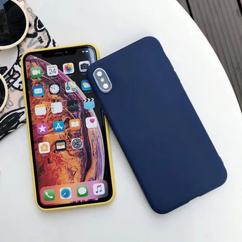Matte Candy Color Silicone TPU Cases For Samsung Galaxy S9 S8 J3 J4 J5 J6 J7 J8 A3 A5 A6 A7 A8 A9 2017 Plus 2018 A750 Cover Capa