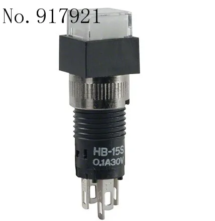 

[ZOB] HB15SKW01-6B-JB imported from Japan nkk day open HB-15 miniature illuminated pushbutton switch HB-16 --10pcs/lot