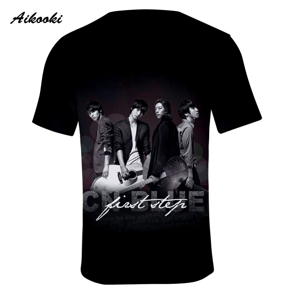 Aikooki/хит продаж футболки CNBLUE 3D футболка для мужчин и женщин Корейская рок группа с