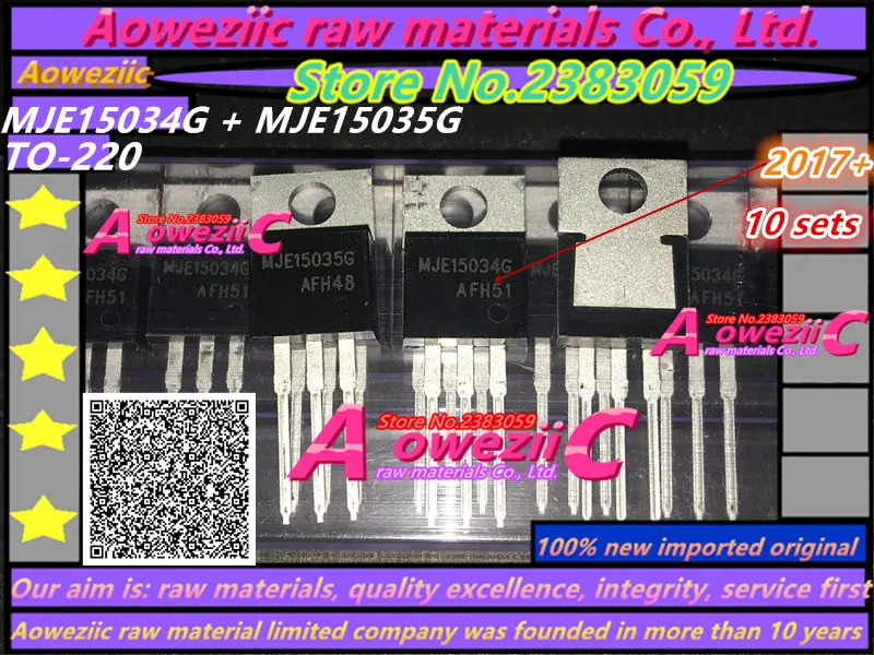 Aoweziic+ импортный MJE15034G MJE15035G MJE15034 MJE15035 до-220 аудио сопряжение Триод(1 комплект